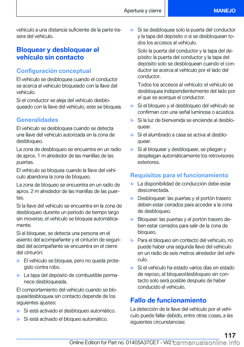 BMW X5 2022  Manuales de Empleo (in Spanish) �v�e�h�