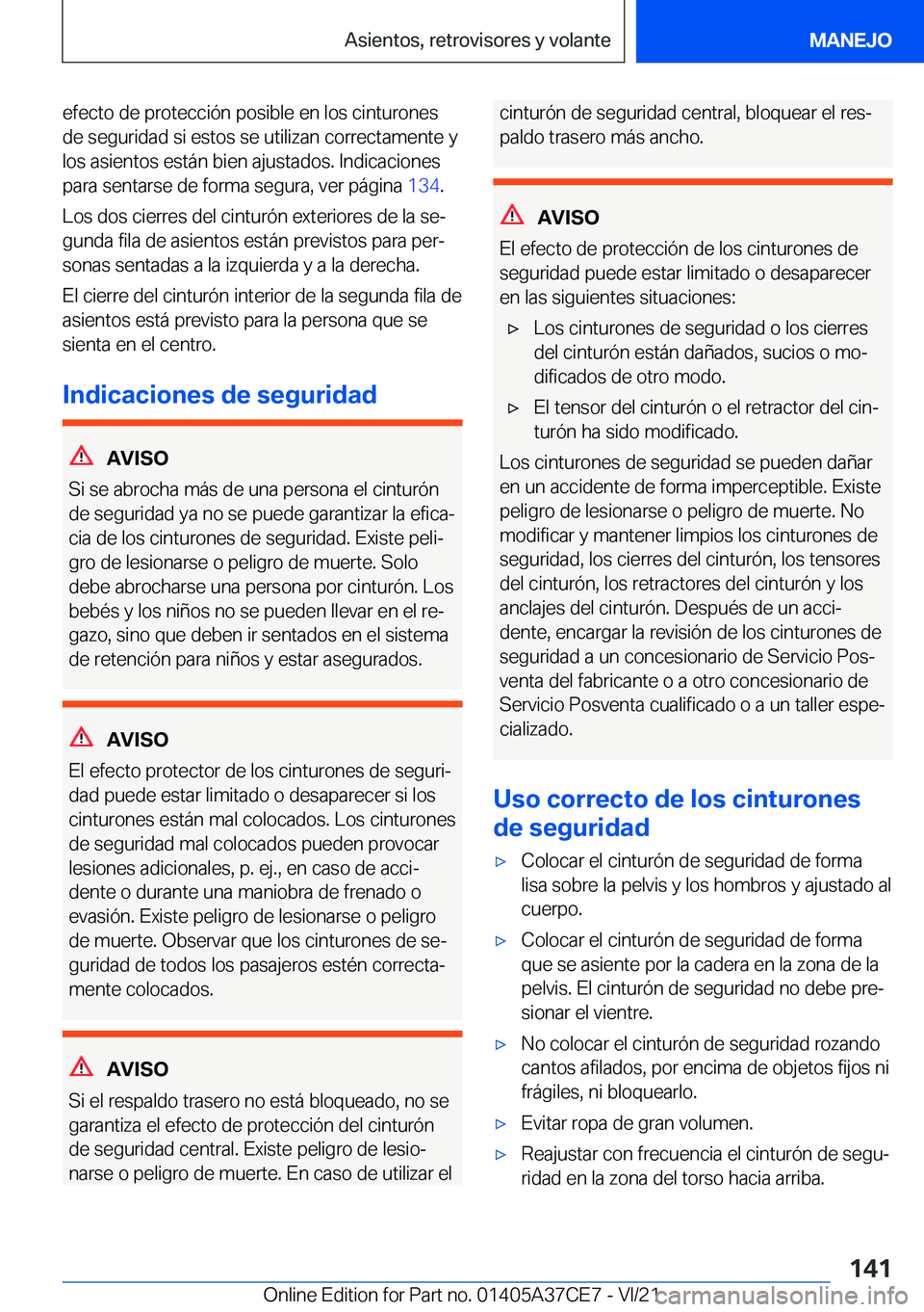 BMW X5 2022  Manuales de Empleo (in Spanish) �e�f�e�c�t�o��d�e��p�r�o�t�e�c�c�i�