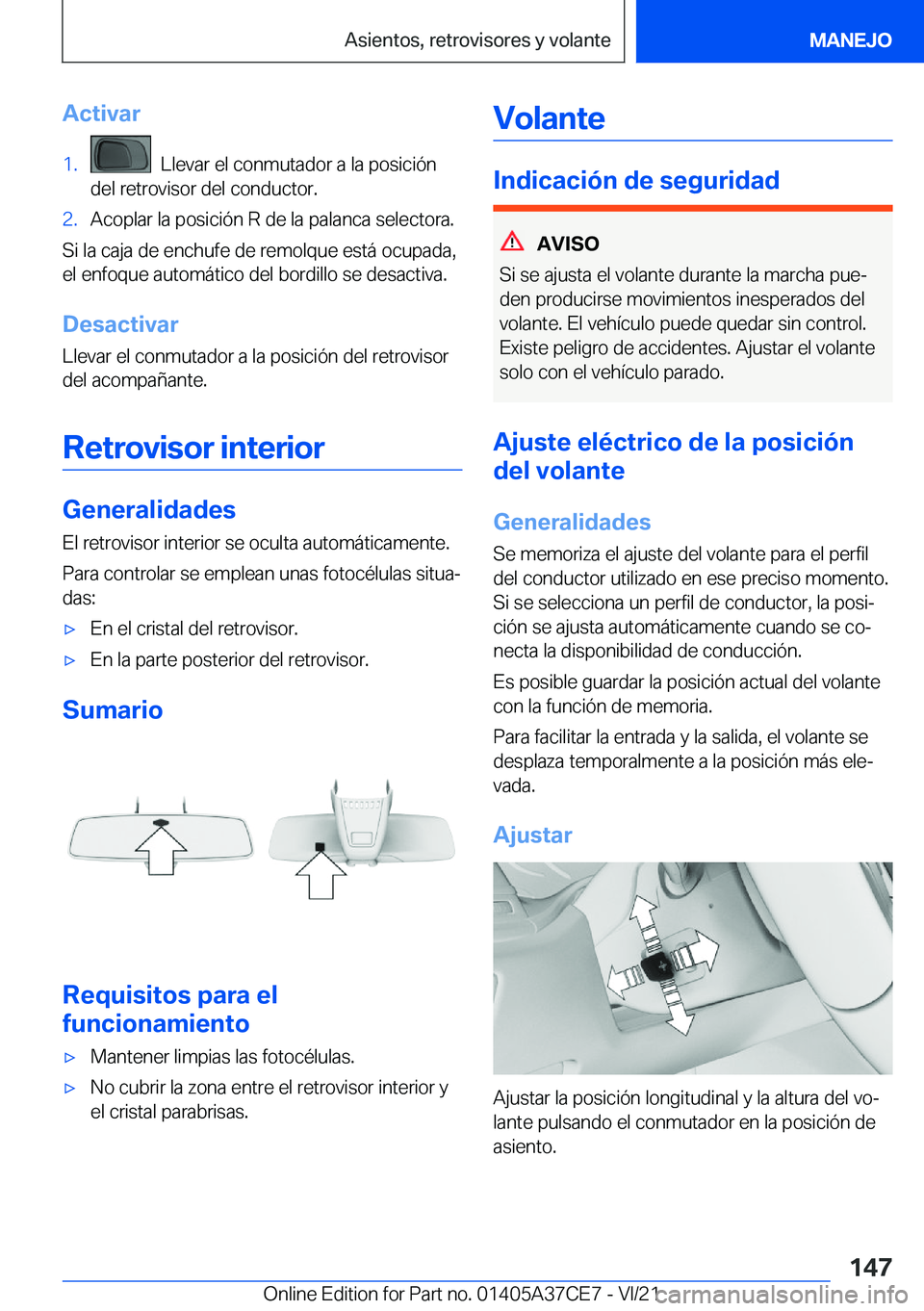 BMW X5 2022  Manuales de Empleo (in Spanish) �A�c�t�i�v�a�r�1�.���L�l�e�v�a�r��e�l��c�o�n�m�u�t�a�d�o�r��a��l�a��p�o�s�i�c�i�
