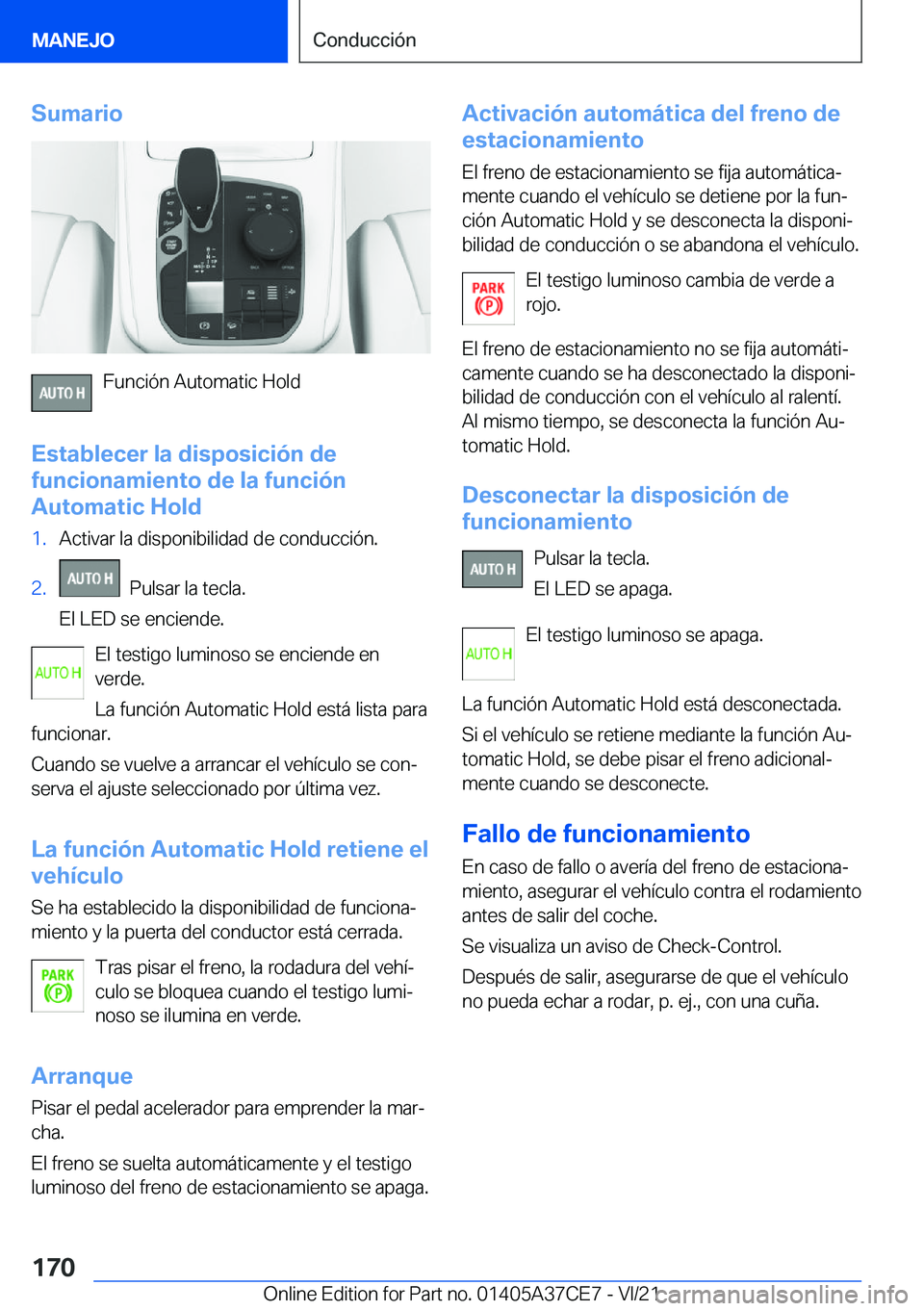 BMW X5 2022  Manuales de Empleo (in Spanish) �S�u�m�a�r�i�o
�F�u�n�c�i�