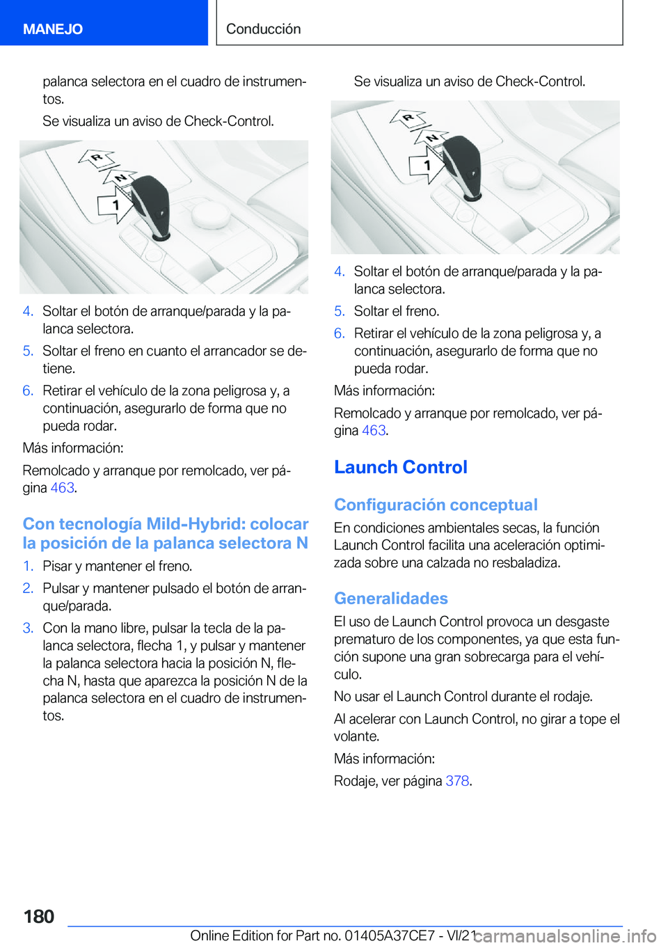 BMW X5 2022  Manuales de Empleo (in Spanish) �p�a�l�a�n�c�a��s�e�l�e�c�t�o�r�a��e�n��e�l��c�u�a�d�r�o��d�e��i�n�s�t�r�u�m�e�nª�t�o�s�.
�S�e��v�i�s�u�a�l�i�z�a��u�n��a�v�i�s�o��d�e��C�h�e�c�k�-�C�o�n�t�r�o�l�.�4�.�S�o�l�t�a�r��e�l�