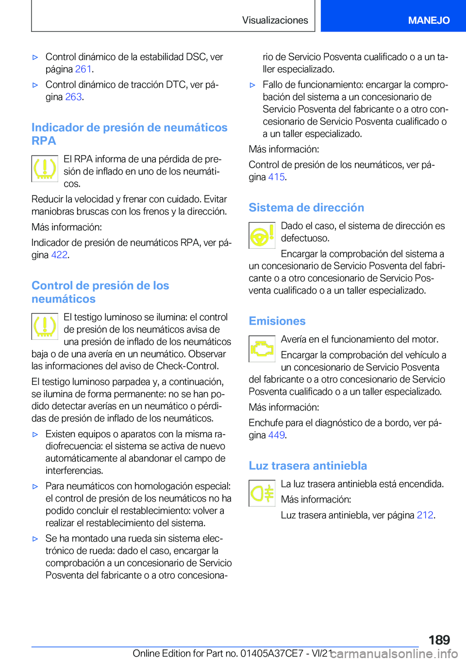BMW X5 2022  Manuales de Empleo (in Spanish) x�C�o�n�t�r�o�l��d�i�n�