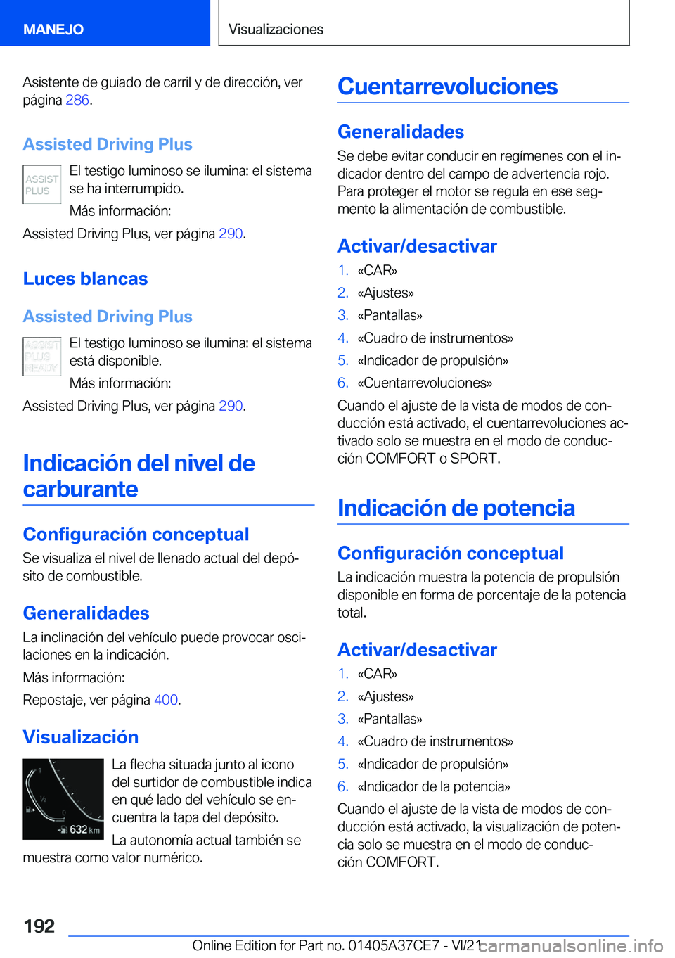 BMW X5 2022  Manuales de Empleo (in Spanish) �A�s�i�s�t�e�n�t�e��d�e��g�u�i�a�d�o��d�e��c�a�r�r�i�l��y��d�e��d�i�r�e�c�c�i�
