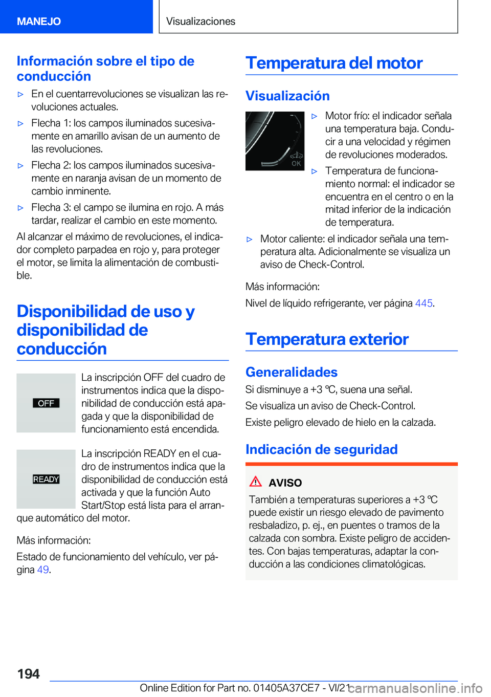 BMW X5 2022  Manuales de Empleo (in Spanish) �I�n�f�o�r�m�a�c�i�