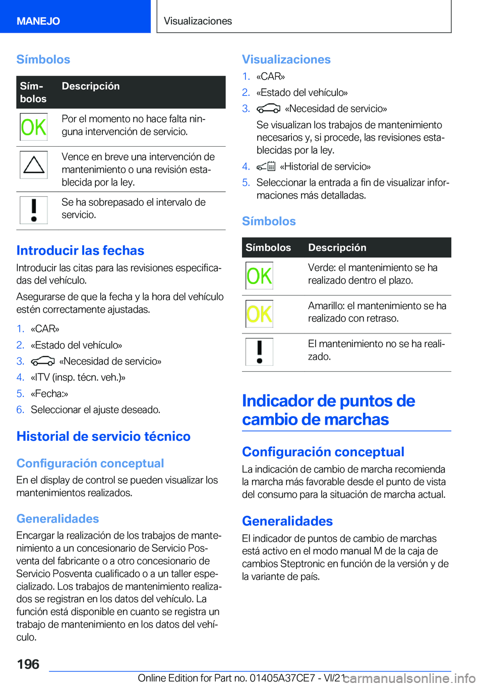 BMW X5 2022  Manuales de Empleo (in Spanish) �S�