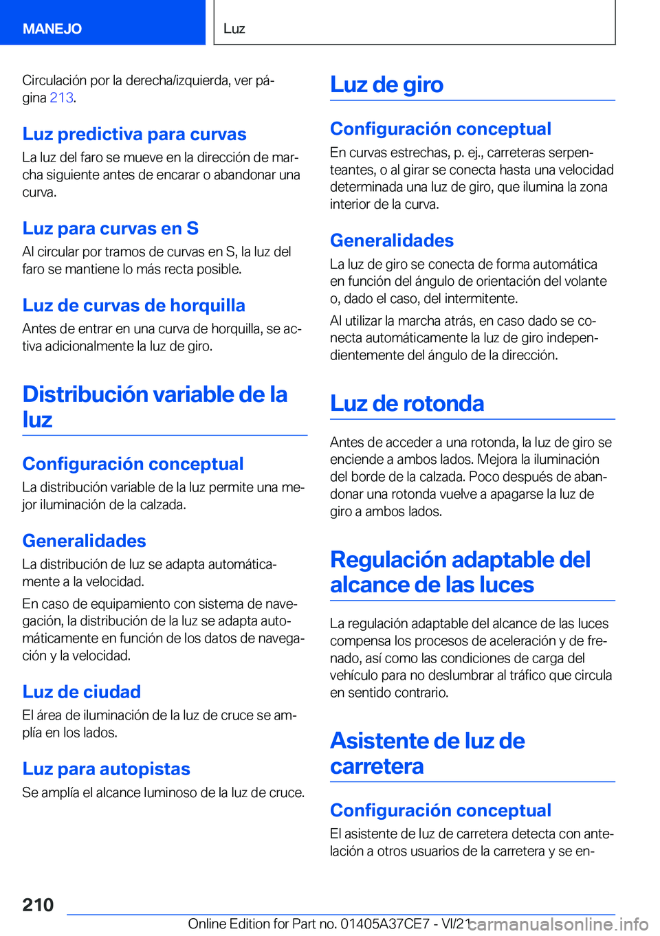 BMW X5 2022  Manuales de Empleo (in Spanish) �C�i�r�c�u�l�a�c�i�