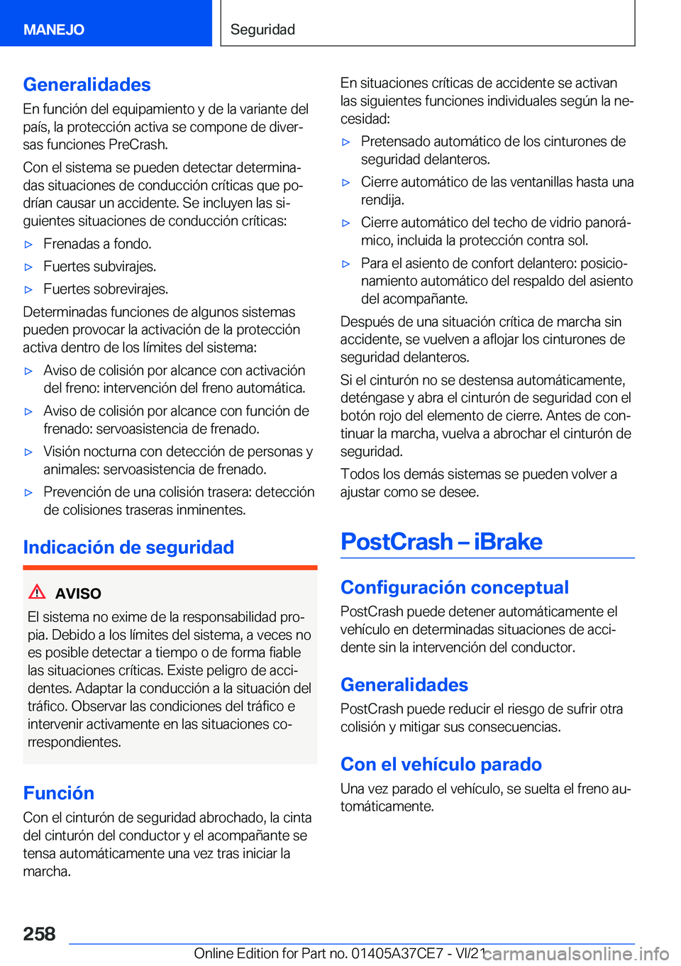 BMW X5 2022  Manuales de Empleo (in Spanish) �G�e�n�e�r�a�l�i�d�a�d�e�s
�E�n��f�u�n�c�i�