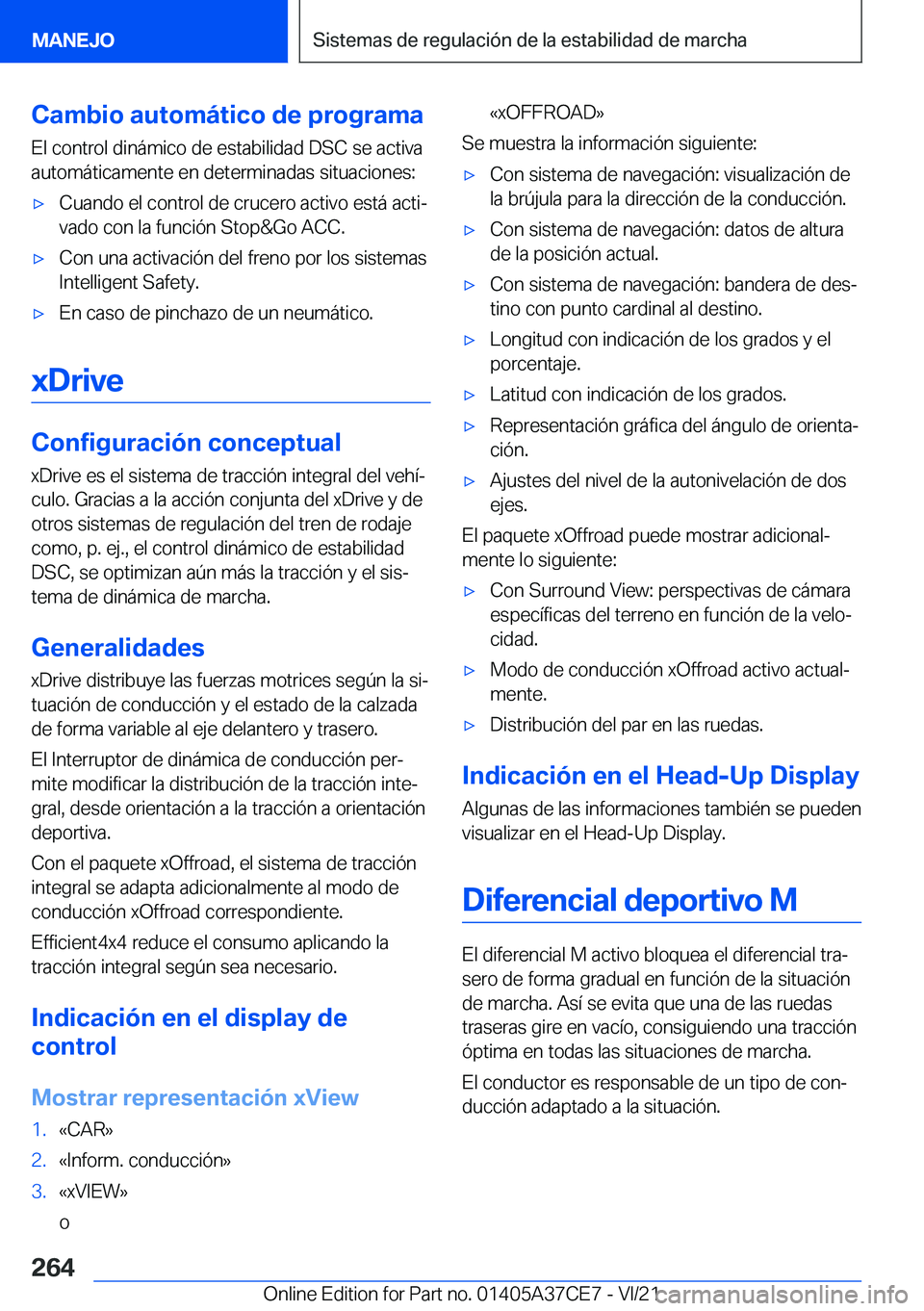 BMW X5 2022  Manuales de Empleo (in Spanish) �C�a�m�b�i�o��a�u�t�o�m�