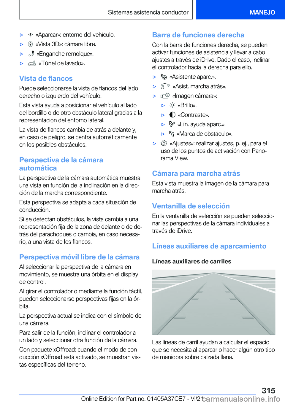 BMW X5 2022  Manuales de Empleo (in Spanish) x���«�A�p�a�r�c�a�r�{�:��e�n�t�o�r�n�o��d�e�l��v�e�h�