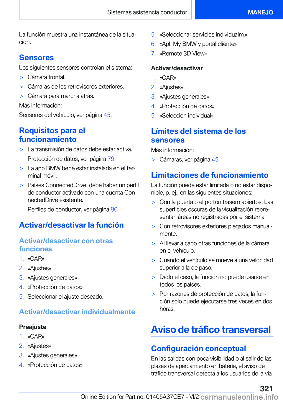 BMW X5 2022  Manuales de Empleo (in Spanish) �L�a��f�u�n�c�i�