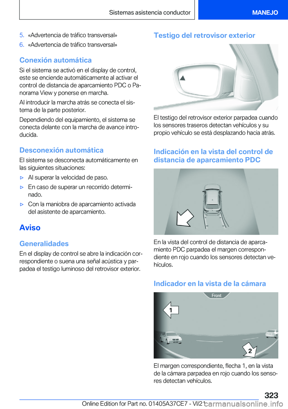 BMW X5 2022  Manuales de Empleo (in Spanish) �5�.�«�A�d�v�e�r�t�e�n�c�i�a��d�e��t�r�