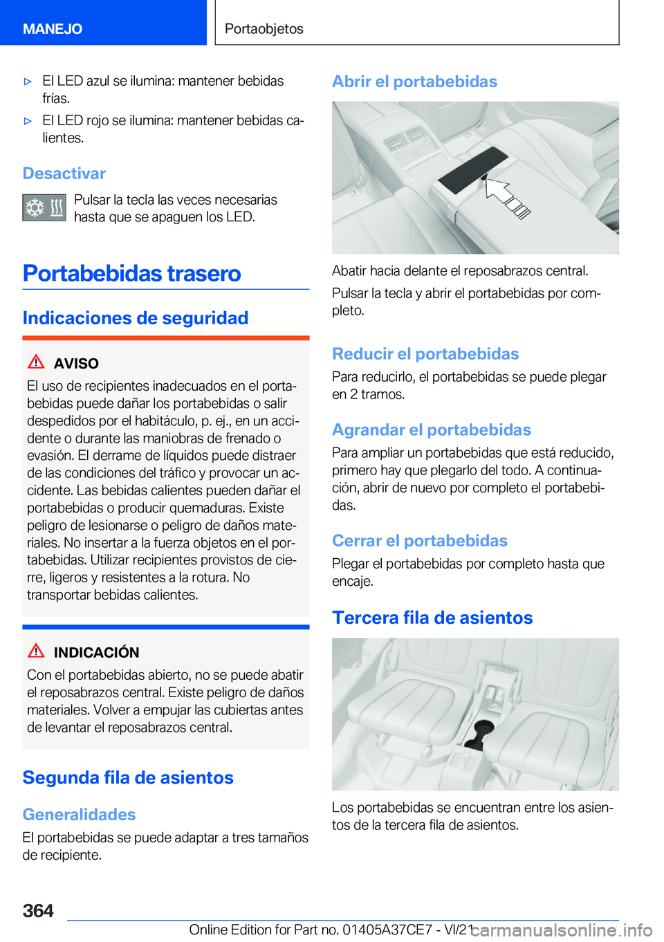 BMW X5 2022  Manuales de Empleo (in Spanish) x�E�l��L�E�D��a�z�u�l��s�e��i�l�u�m�i�n�a�:��m�a�n�t�e�n�e�r��b�e�b�i�d�a�s�f�r�