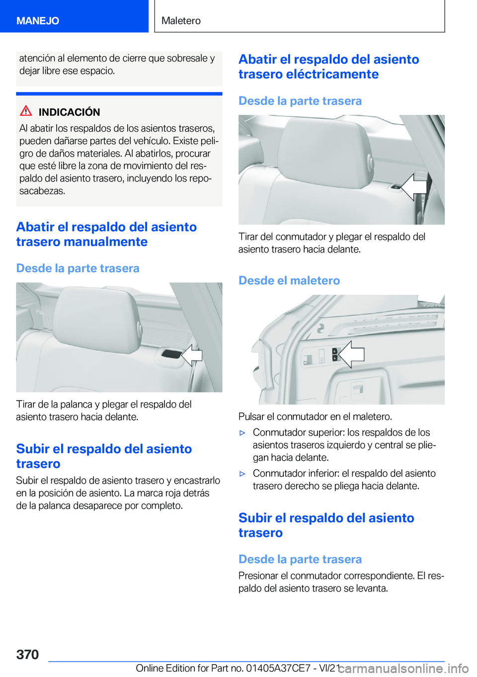 BMW X5 2022  Manuales de Empleo (in Spanish) �a�t�e�n�c�i�
