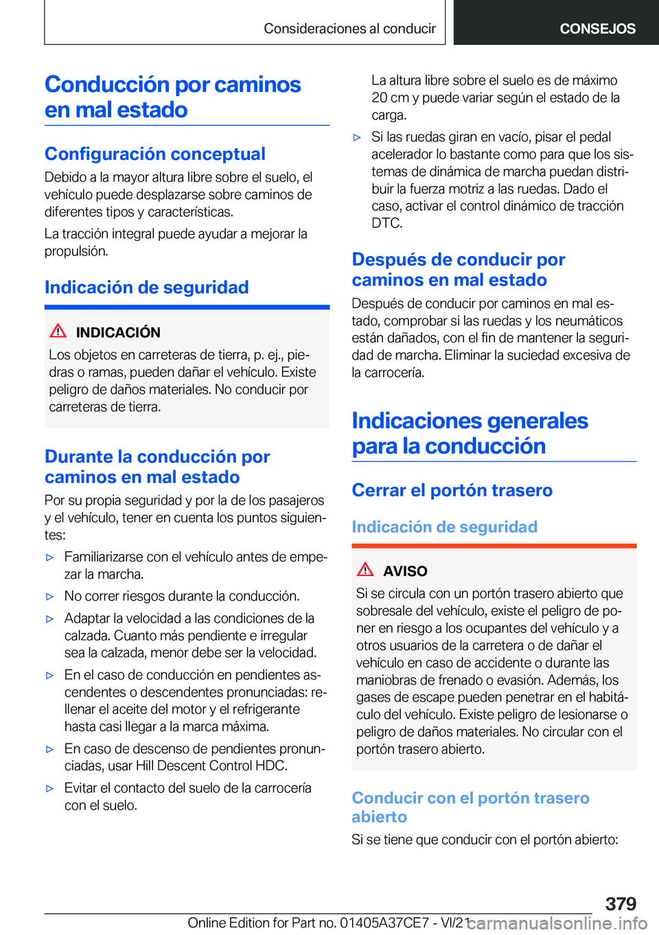 BMW X5 2022  Manuales de Empleo (in Spanish) �C�o�n�d�u�c�c�i�