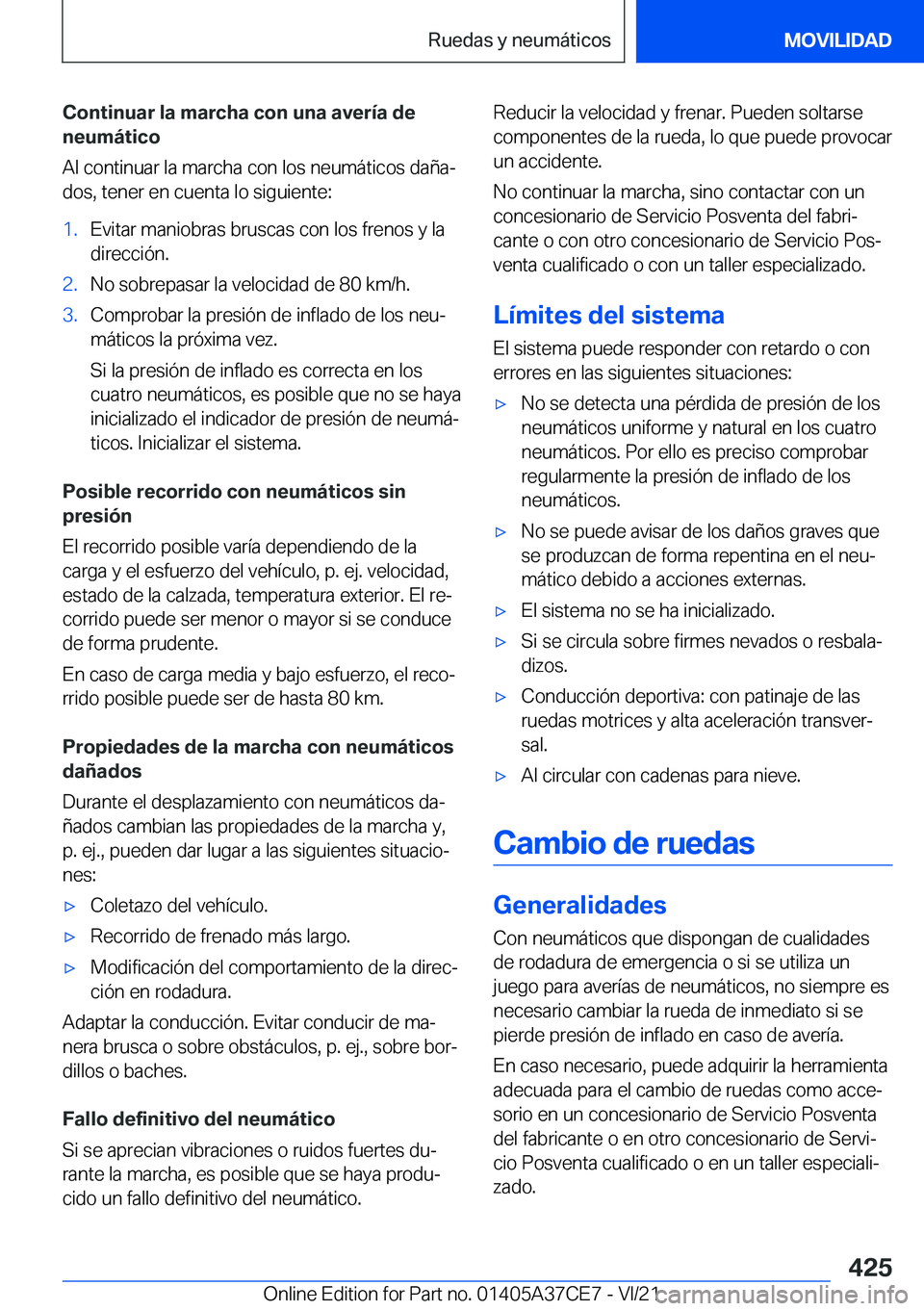 BMW X5 2022  Manuales de Empleo (in Spanish) �C�o�n�t�i�n�u�a�r��l�a��m�a�r�c�h�a��c�o�n��u�n�a��a�v�e�r�