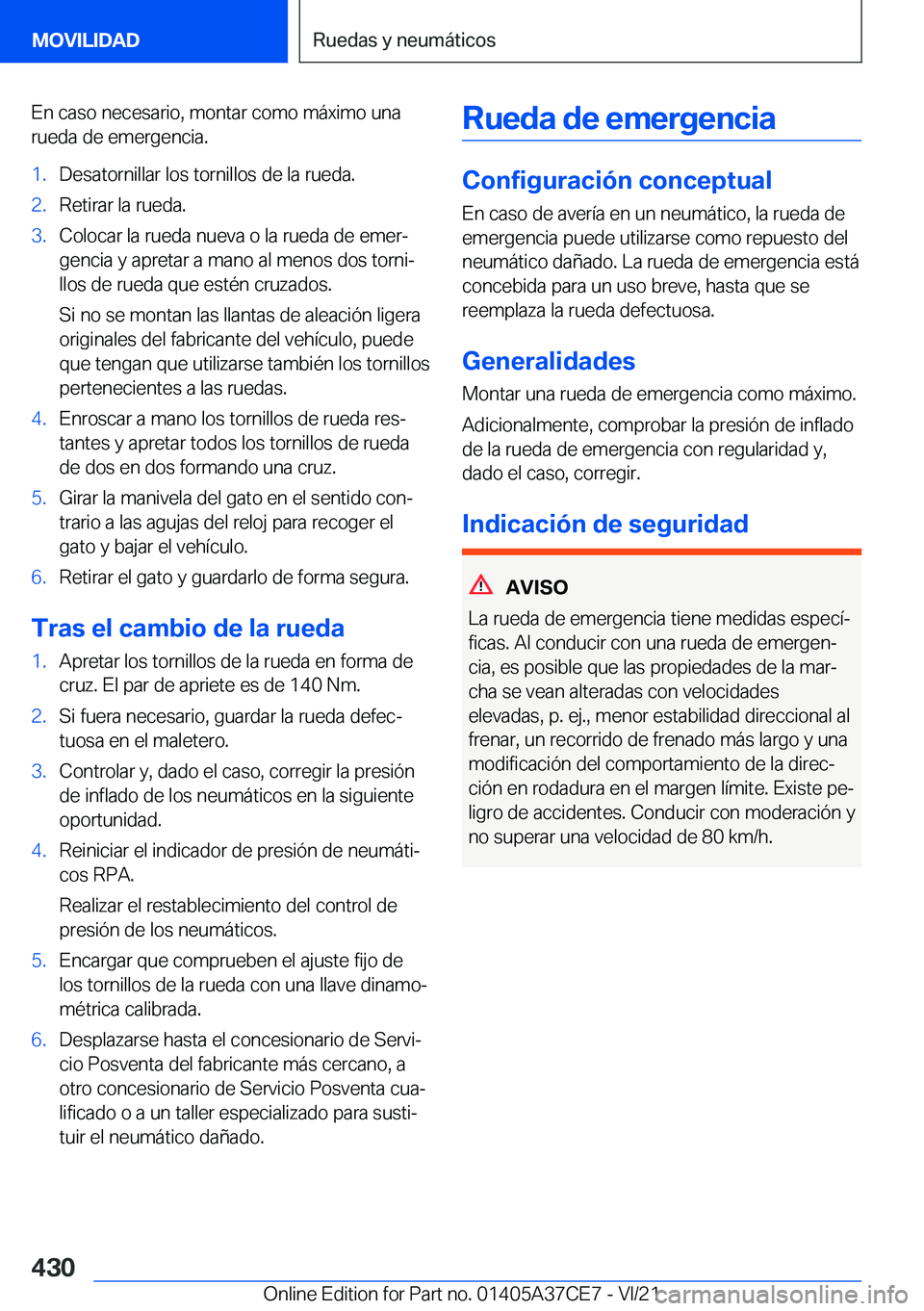 BMW X5 2022  Manuales de Empleo (in Spanish) �E�n��c�a�s�o��n�e�c�e�s�a�r�i�o�,��m�o�n�t�a�r��c�o�m�o��m�