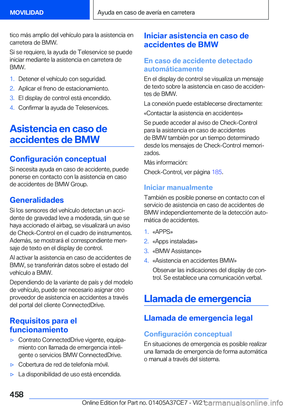 BMW X5 2022  Manuales de Empleo (in Spanish) �t�i�c�o��m�