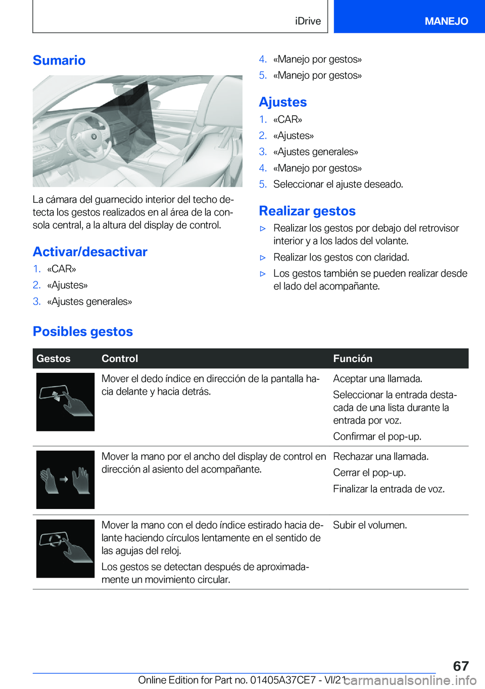 BMW X5 2022  Manuales de Empleo (in Spanish) �S�u�m�a�r�i�o
�L�a��c�