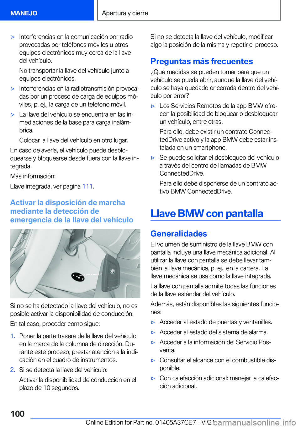 BMW X5 2022  Manuales de Empleo (in Spanish) x�I�n�t�e�r�f�e�r�e�n�c�i�a�s��e�n��l�a��c�o�m�u�n�i�c�a�c�i�