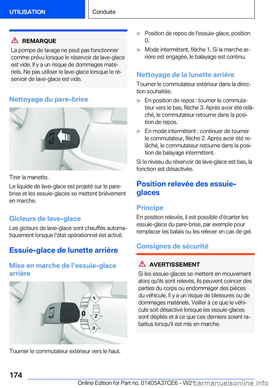 BMW X5 2022  Notices Demploi (in French) �R�E�M�A�R�Q�U�E
�L�a��p�o�m�p�e��d�e��l�a�v�a�g�e��n�e��p�e�u�t��p�a�s��f�o�n�c�t�i�o�n�n�e�r
�c�o�m�m�e��p�r�é�v�u��l�o�r�s�q�u�e��l�e��r�é�s�e�r�v�o�i�r��d�e��l�a�v�e�-�g�l�a�c�e
�e�