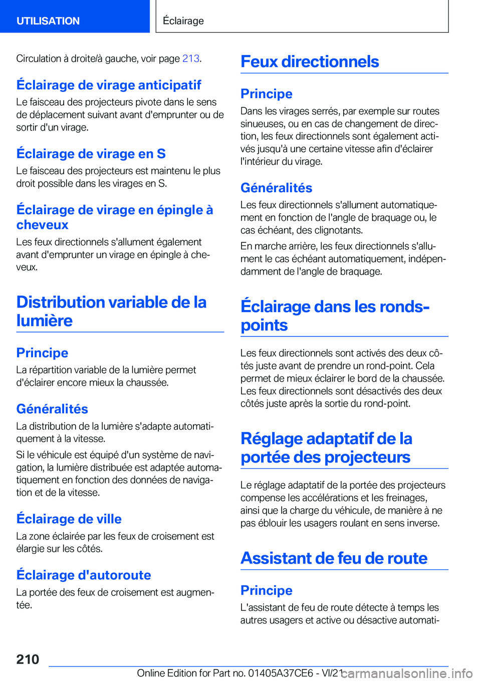 BMW X5 2022  Notices Demploi (in French) �C�i�r�c�u�l�a�t�i�o�n��