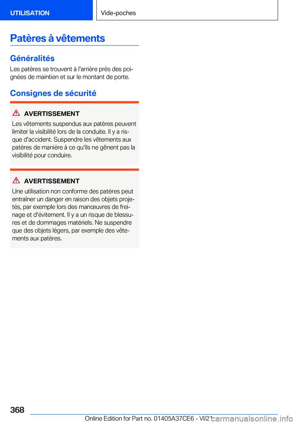 BMW X5 2022  Notices Demploi (in French) �P�a�t�è�r�e�s��