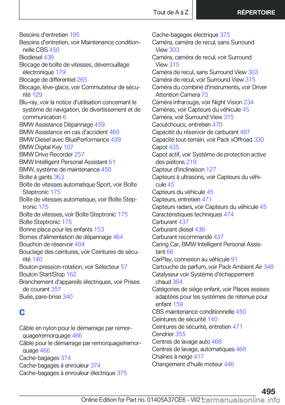 BMW X5 2022  Notices Demploi (in French) �B�e�s�o�i�n�s��d�'�e�n�t�r�e�t�i�e�n��1�9�5�
�B�e�s�o�i�n�s��d�'�e�n�t�r�e�t�i�e�n�,��v�o�i�r��M�a�i�n�t�e�n�a�n�c�e��c�o�n�d�i�t�i�o�nj �n�e�l�l�e��C�B�S� �4�5�0�
�B�i�o�d�i�e�s�e