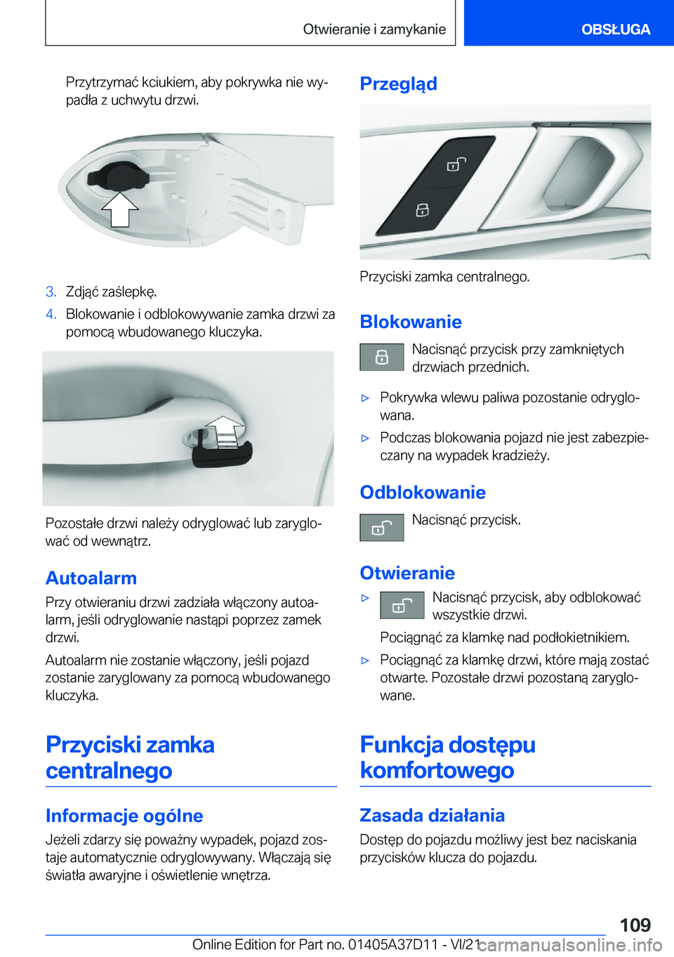 BMW X5 2022  Instrukcja obsługi (in Polish) �P�r�z�y�t�r�z�y�m�a�