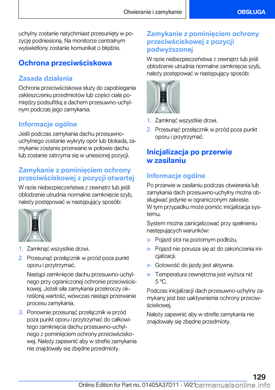 BMW X5 2022  Instrukcja obsługi (in Polish) �u�c�h�y�l�n�y��z�o�s�t�a�n�i�e��n�a�t�y�c�h�m�i�a�s�t��p�r�z�e�s�u�n�i�
