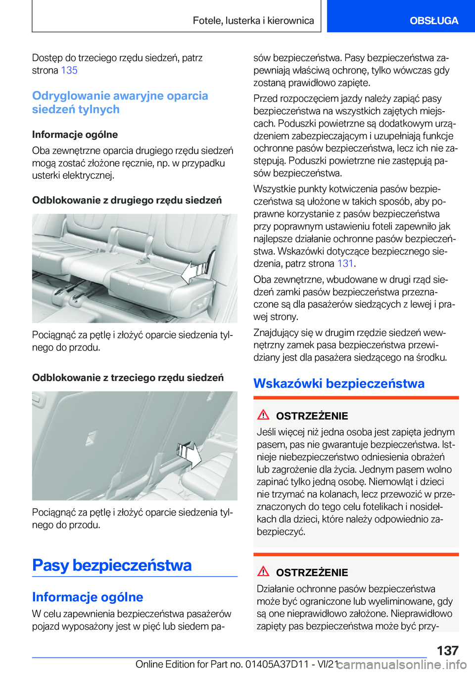 BMW X5 2022  Instrukcja obsługi (in Polish) �D�o�s�t�