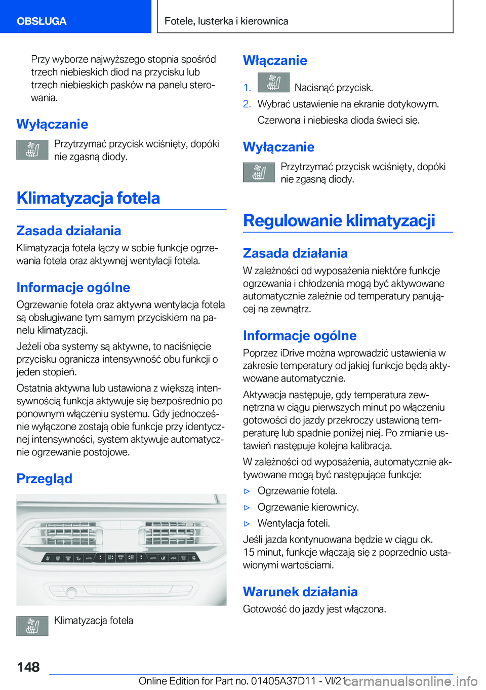 BMW X5 2022  Instrukcja obsługi (in Polish) �P�r�z�y��w�y�b�o�r�z�e��n�a�j�w�y9�s�z�e�g�o��s�t�o�p�n�i�a��s�p�o�r�