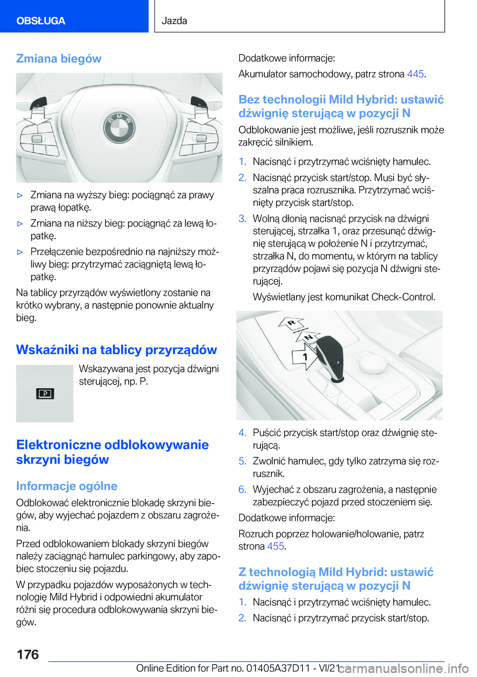 BMW X5 2022  Instrukcja obsługi (in Polish) �Z�m�i�a�n�a��b�i�e�g�