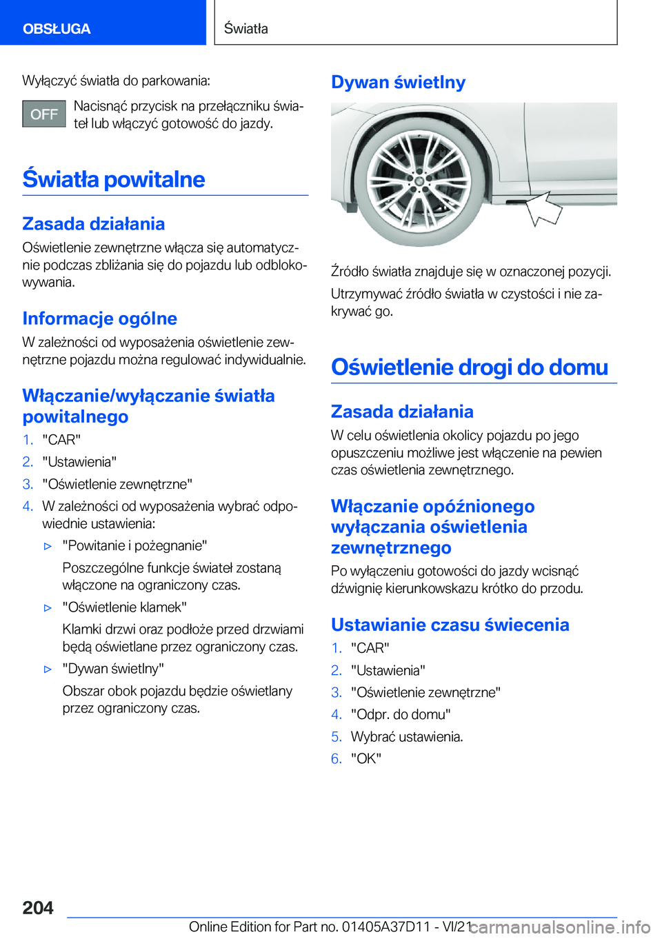 BMW X5 2022  Instrukcja obsługi (in Polish) �W�y�ł�