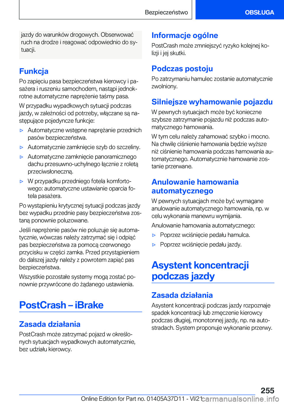 BMW X5 2022  Instrukcja obsługi (in Polish) �j�a�z�d�y��d�o��w�a�r�u�n�k�