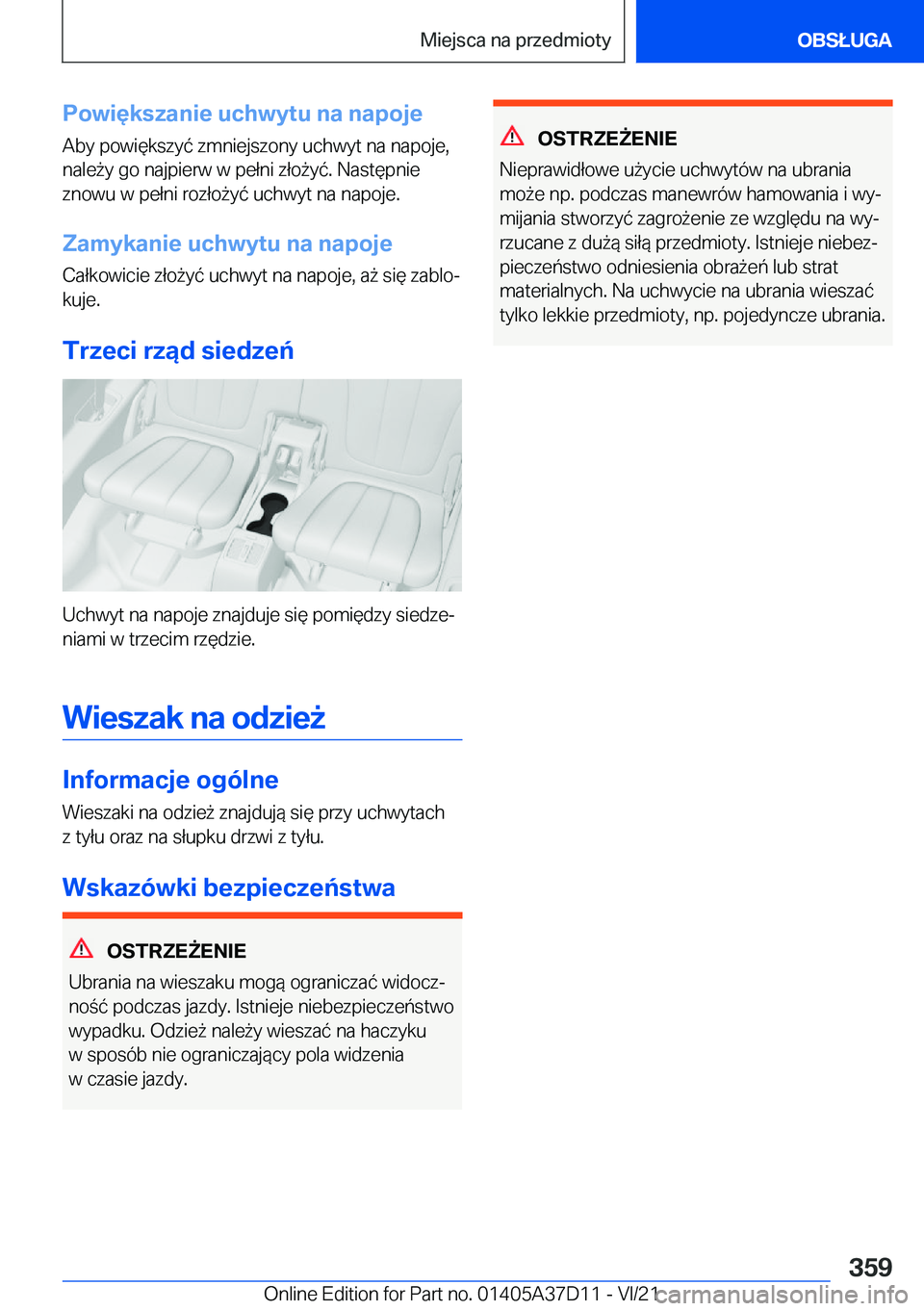 BMW X5 2022  Instrukcja obsługi (in Polish) �P�o�w�i�
