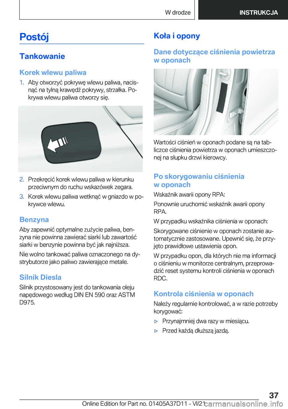 BMW X5 2022  Instrukcja obsługi (in Polish) �P�o�s�t�