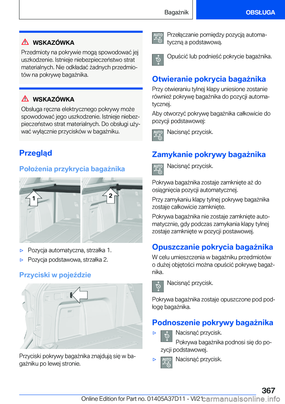 BMW X5 2022  Instrukcja obsługi (in Polish) �W�S�K�A�Z�