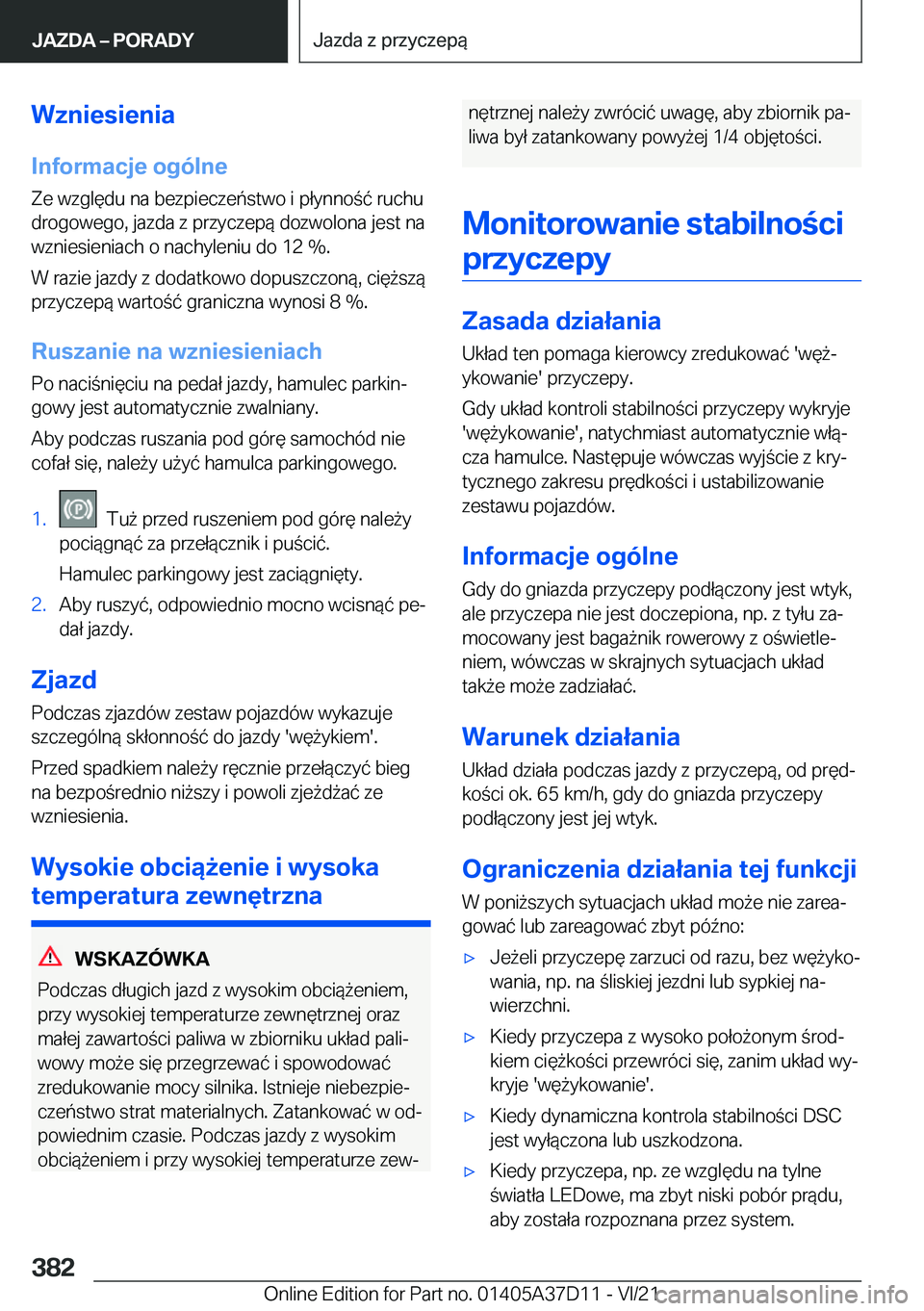 BMW X5 2022  Instrukcja obsługi (in Polish) �W�z�n�i�e�s�i�e�n�i�a�I�n�f�o�r�m�a�c�j�e��o�g�