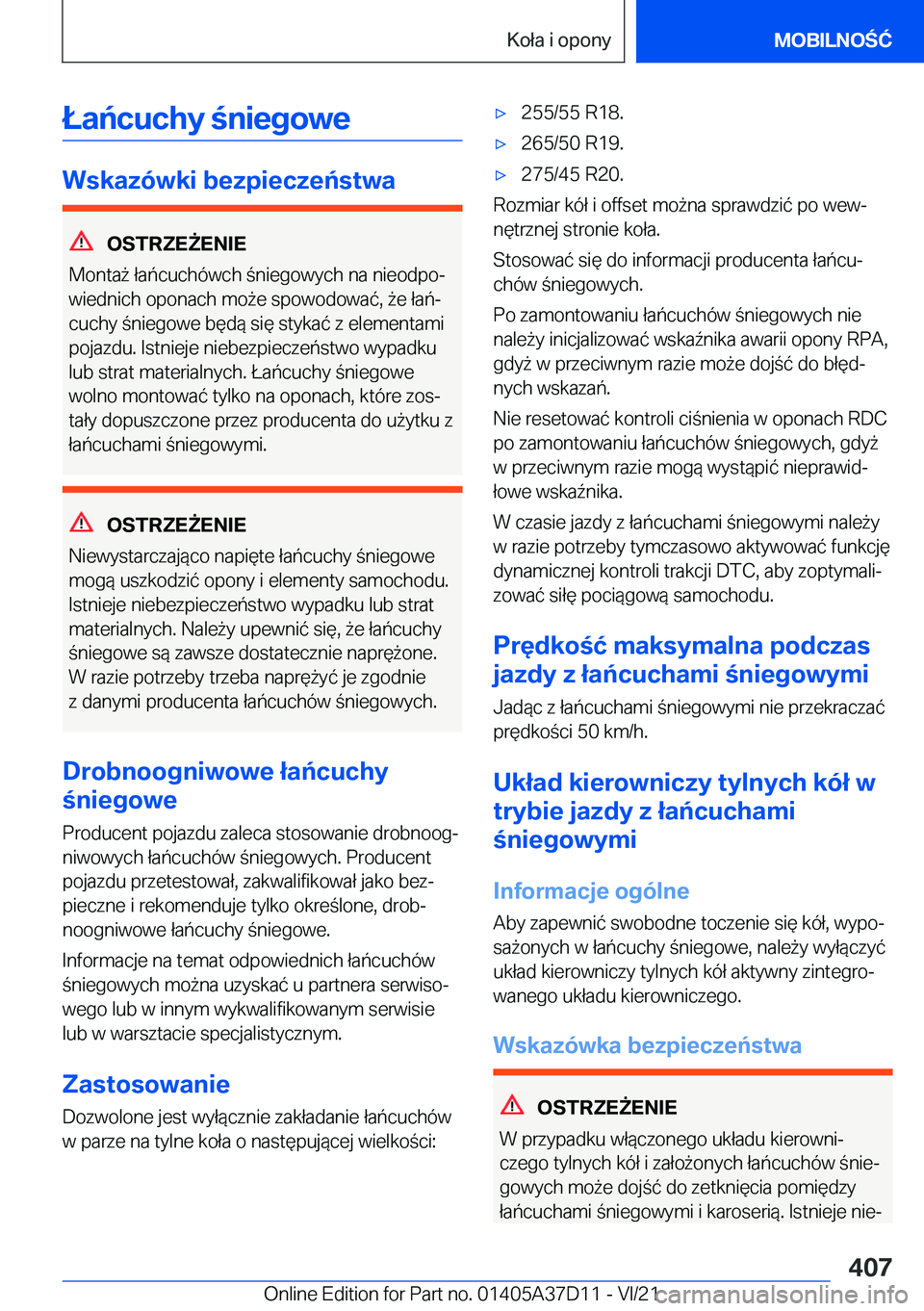 BMW X5 2022  Instrukcja obsługi (in Polish) �Ł�a�