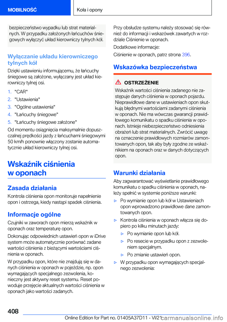 BMW X5 2022  Instrukcja obsługi (in Polish) �b�e�z�p�i�e�c�z�e�