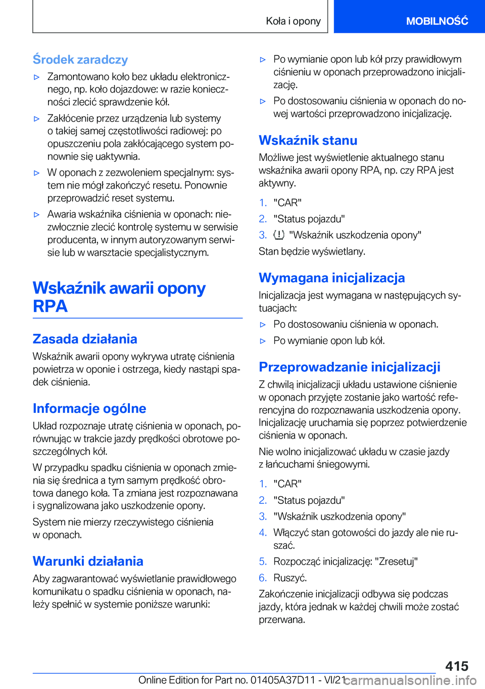 BMW X5 2022  Instrukcja obsługi (in Polish) �r�o�d�e�k��z�a�r�a�d�c�z�y'x�Z�a�m�o�n�t�o�w�a�n�o��k�o�ł�o��b�e�z��u�k�ł�a�d�u��e�l�e�k�t�r�o�n�i�c�zj�n�e�g�o�,��n�p�.��k�o�ł�o��d�o�j�a�z�d�o�w�e�:��w��r�a�z�i�e��k�o�n�i�e�c�