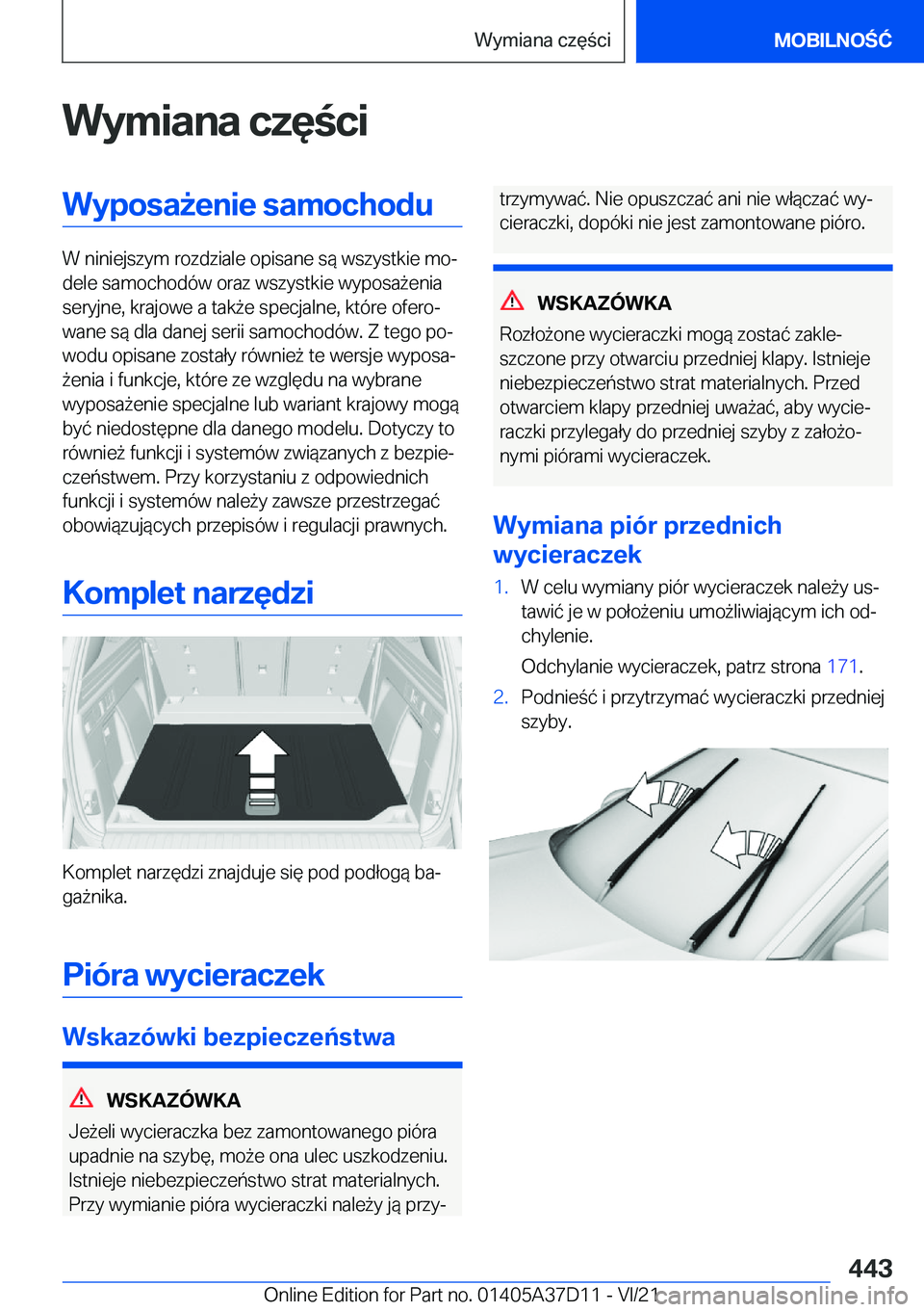 BMW X5 2022  Instrukcja obsługi (in Polish) �W�y�m�i�a�n�a��c�z�