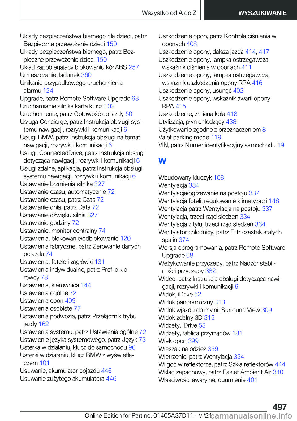 BMW X5 2022  Instrukcja obsługi (in Polish) �U�k�ł�a�d�y��b�e�z�p�i�e�c�z�e�