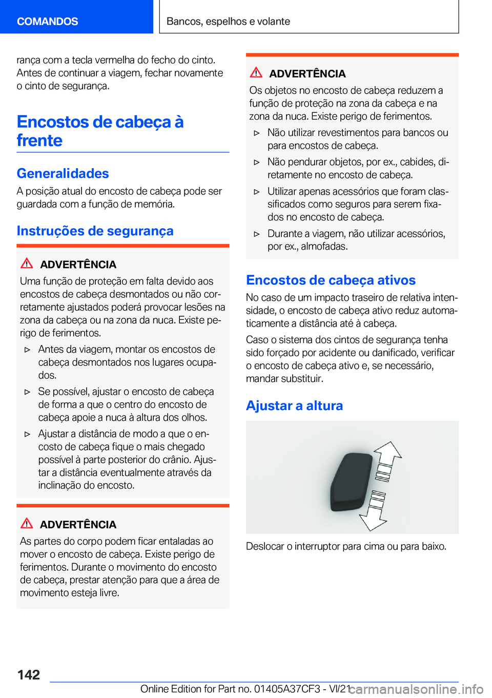 BMW X5 2022  Manual do condutor (in Portuguese) �r�a�n�