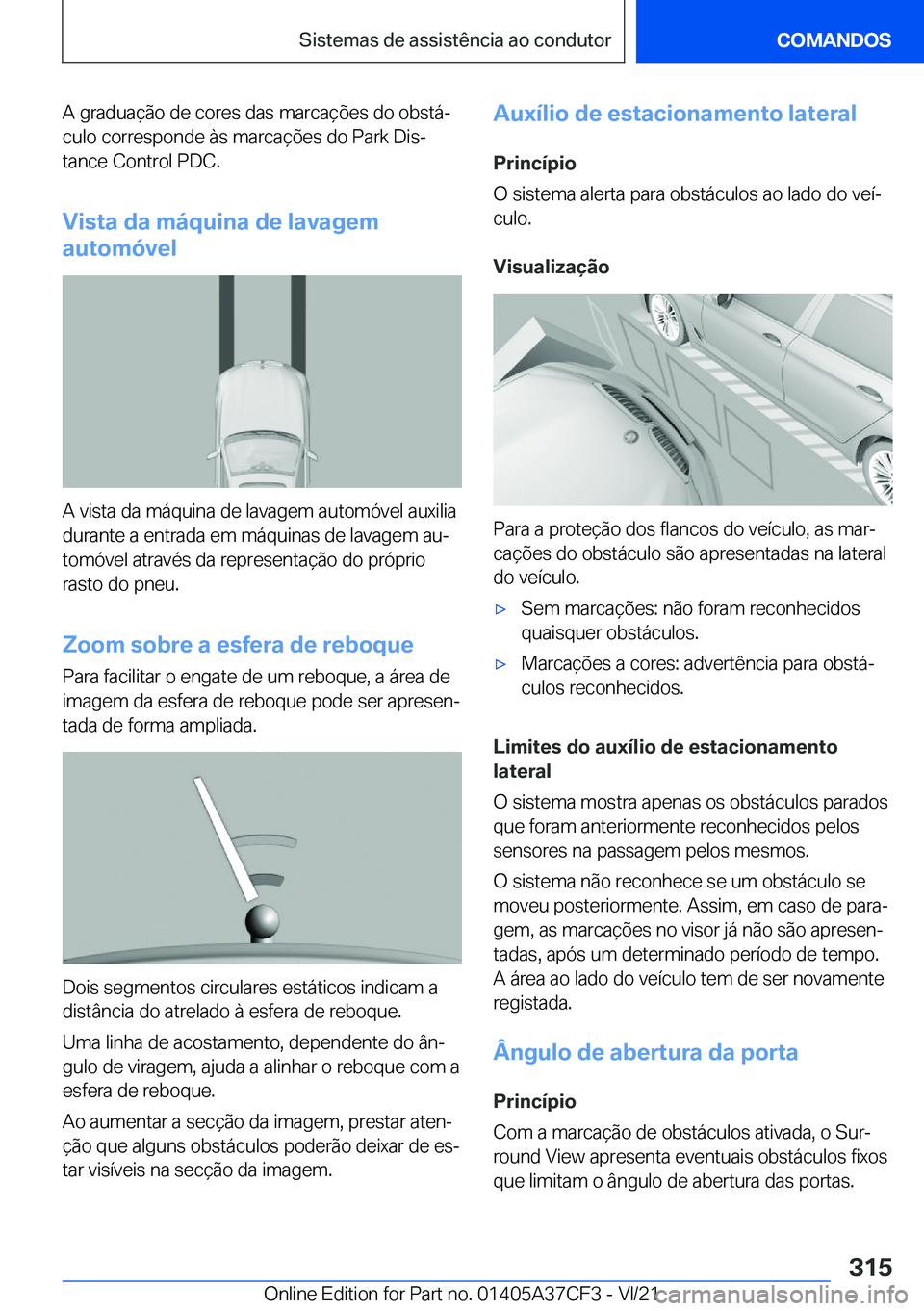 BMW X5 2022  Manual do condutor (in Portuguese) �A��g�r�a�d�u�a�