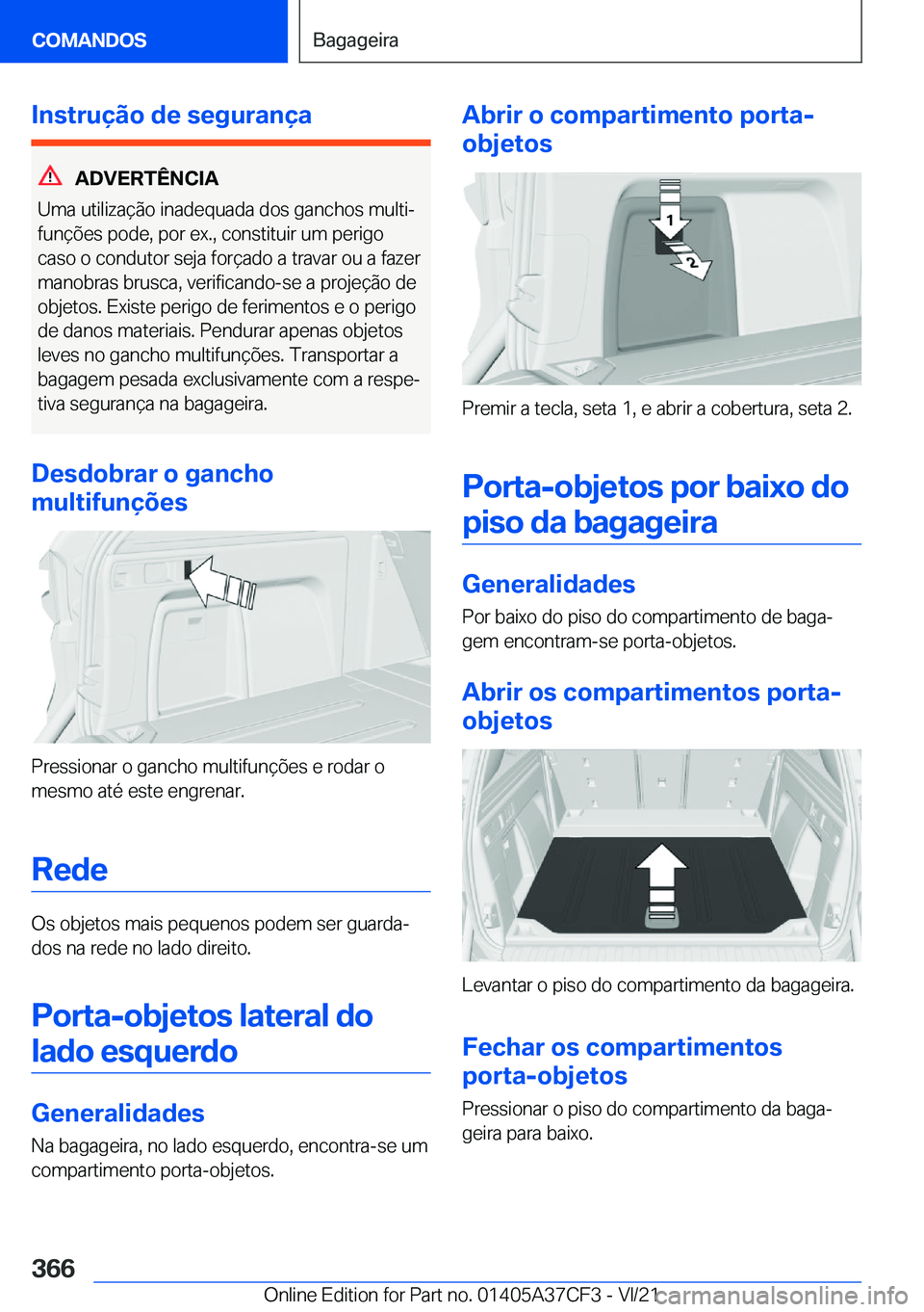 BMW X5 2022  Manual do condutor (in Portuguese) �I�n�s�t�r�u�