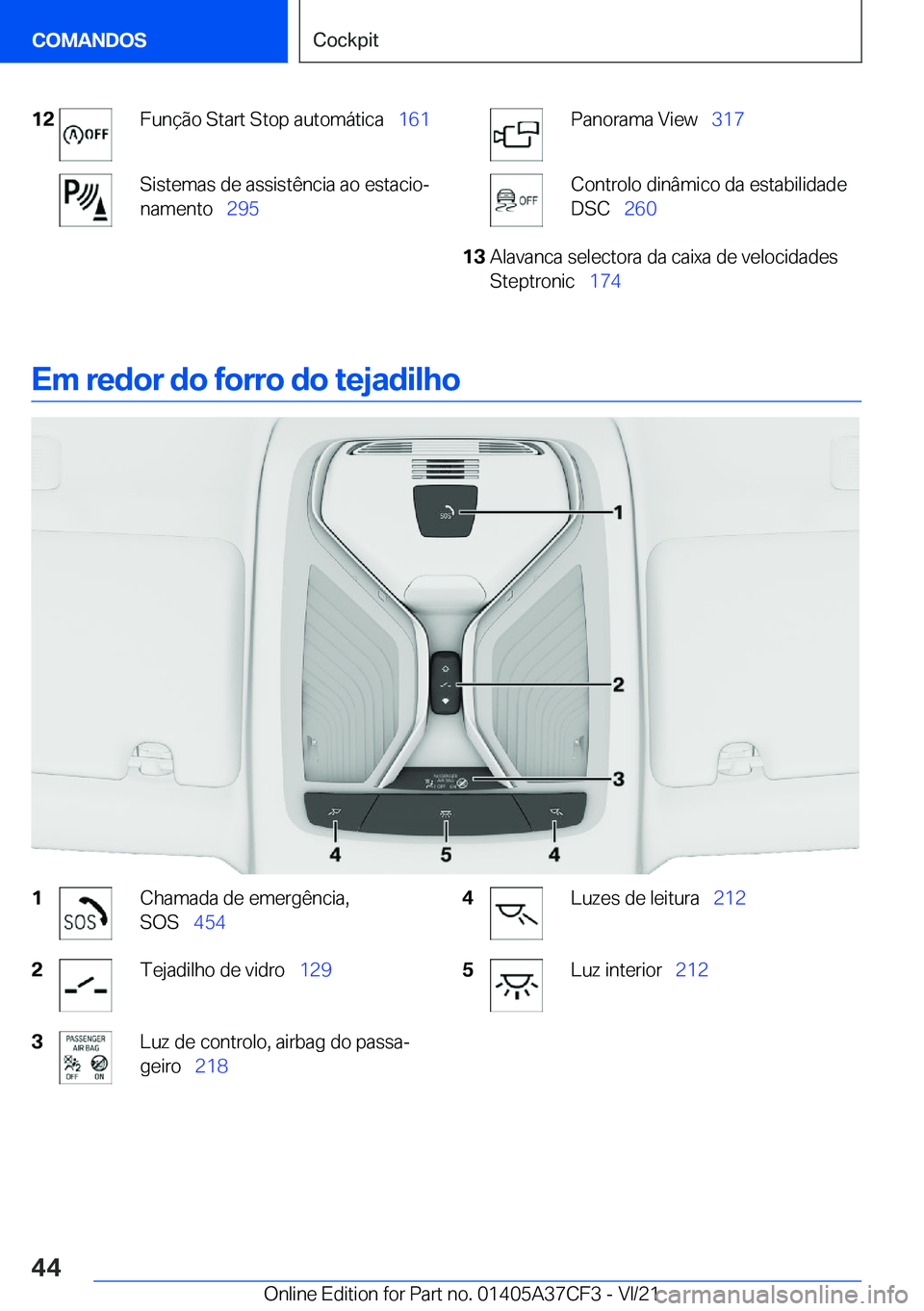 BMW X5 2022  Manual do condutor (in Portuguese) �1�2�F�u�n�