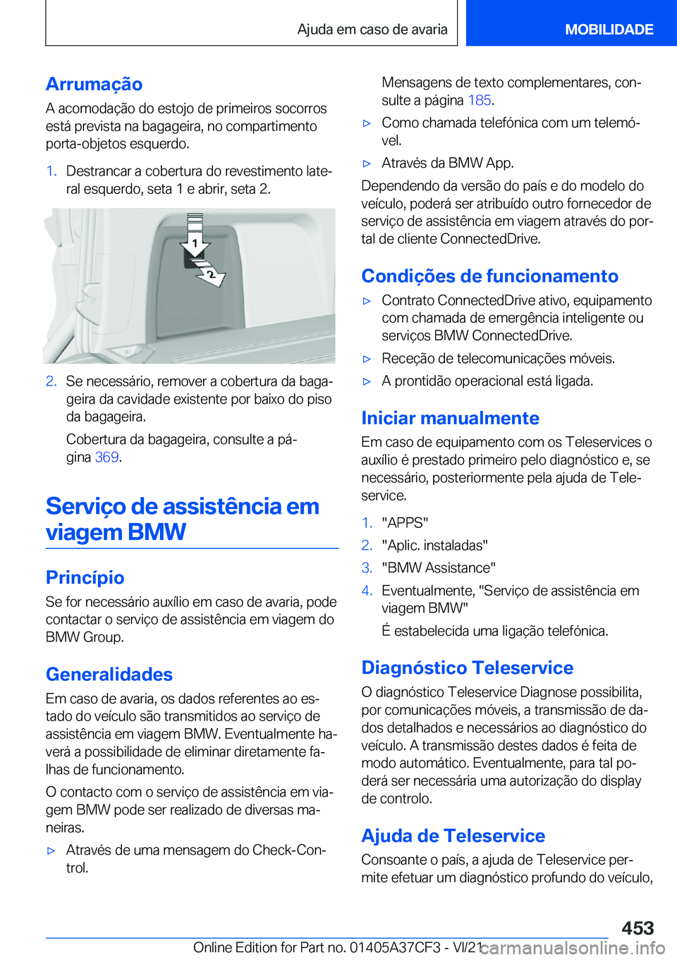 BMW X5 2022  Manual do condutor (in Portuguese) �A�r�r�u�m�a�