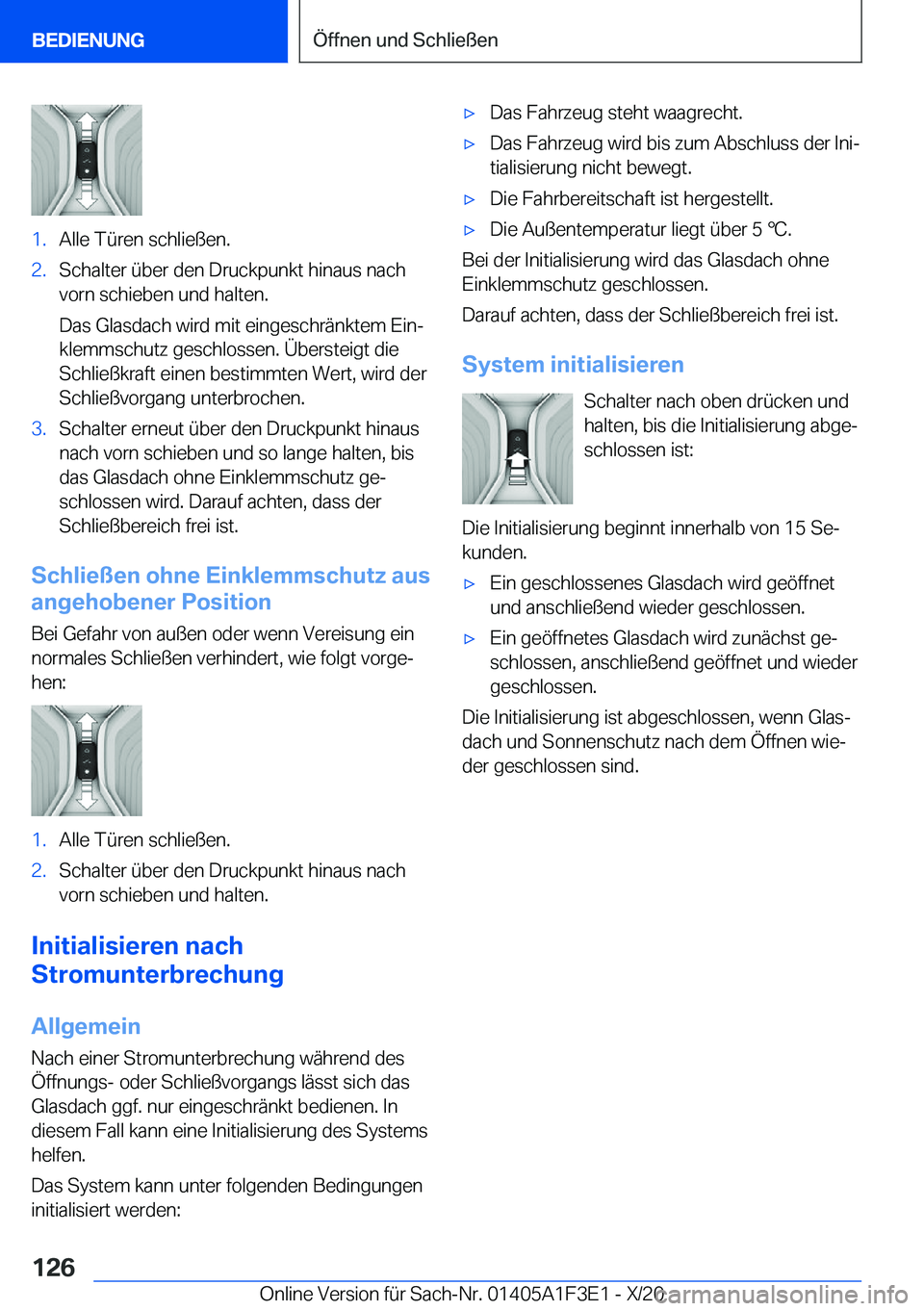 BMW X5 2021  Betriebsanleitungen (in German) �1�.�A�l�l�e��T�