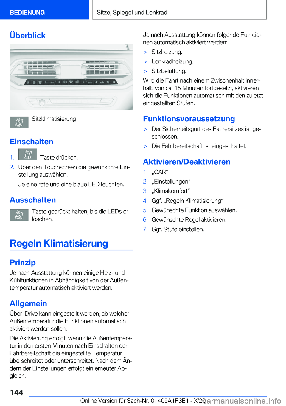 BMW X5 2021  Betriebsanleitungen (in German) �